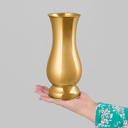 Купить ваза из нержавеющей стали под золото №1 фото 7